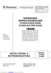 Dometic CV2002 Installation Und Betriebsanleitung