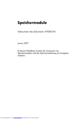 HP Compaq nx9420 Handbuch
