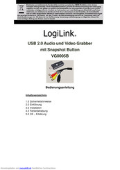 LogiLink VG0005B Bedienungsanleitung