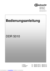 Bauknecht DDR 5010 Bedienungsanleitung