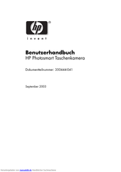 Hp Photosmart Serie Benutzerhandbuch