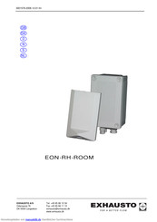 Exhausto EON-RH-ROOM Bedienungsanleitung