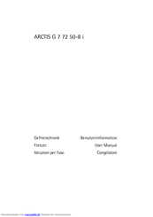 AEG Electrolux ARCTIS G 7 72 50-8 i Benutzerinformation