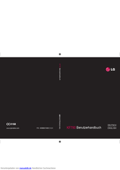 LG KF750 Benutzerhandbuch