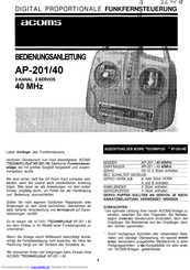 Acoms Techniplus AP-201/40 Bedienungsanleitung