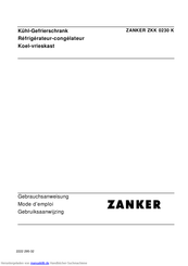 Zanker ZKK 0230 K Gebrauchsanweisung