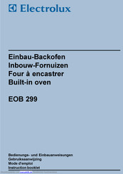 Electrolux EOB 299 Bedienungsanweisung
