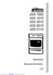 JUNO JGS 3010 Benutzerhandbuch