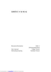 Electrolux SANTO C 4 18 40-6i Benutzerinformation