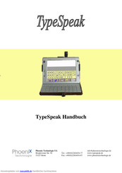 Phoenix TypeSpeak Handbuch
