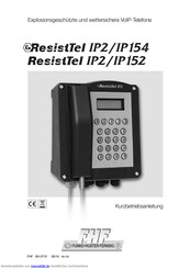 FHF resisttel ip2/ip154 Kurz- Betriebsanleitung