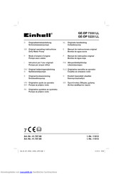 EINHELL GE-DP 7330 LL ECO Originalbetriebsanleitung
