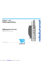 RADEMACHER Rolloautomat 9205 Einbau- Und Bedienungsanleitung