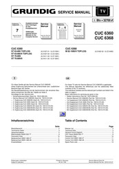 Grundig CUC 6368 Servicehandbuch