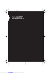 Acer Atlos 22000 Benutzerhandbuch