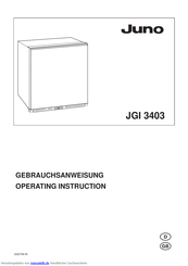 Juno JGI 3403 Gebrauchsanweisung