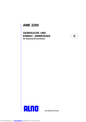 Alno AME 2250 Gebrauchsanweisung