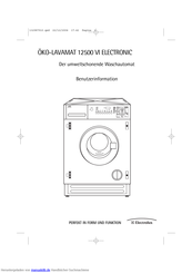 Electrolux ÖKO-LAVAMAT 12500 VI ELECTRONIC Benutzerinformation