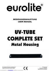 EuroLite UV-TUBE COMPLETE SET Bedienungsanleitung