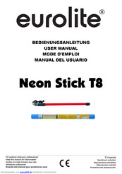 EuroLite Neon Stick T8 Bedienungsanleitung