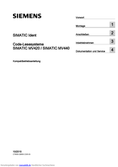 Siemens SIMATIC MV440 Kompaktbetriebsanleitung
