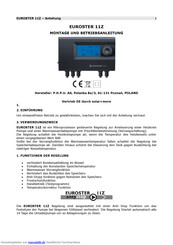 EUROSTER 11Z Montage- Und Betriebsanleitung