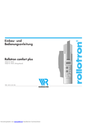 RADEMACHER Rollotron comfort plus Einbauanleitung Und Betriebsanleitung