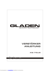 Gladen XS 75c6 Anleitung