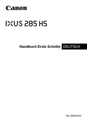 Canon IXUS 285 HS Handbuch