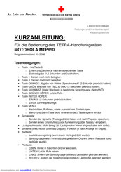 Motorola MTP850 Kurzanleitung