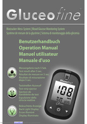 Gluceofine Blutzucker-Mess-System Benutzerhandbuch
