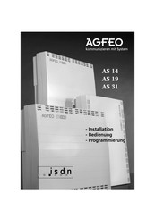 Agfeo AS 14 Installations & Bedienungsanleitung