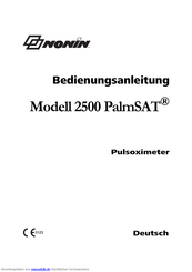 Nonin 2500 PalmSAT Bedienungsanleitung