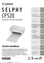 Canon SELPHY CP520 Handbuch