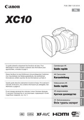 Canon XC10 Kurzanleitung