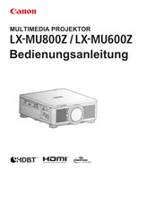 Canon LX-MU600Z Bedienungsanleitung