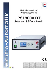 Elektro-Automatik 09 200 410 PSI 8160-04DT Betriebsanleitung