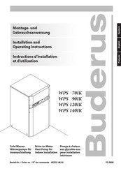 Buderus WPS 120IK Montage- Und Gebrauchsanweisung