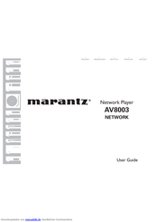 Marantz AV8003 Benutzerhandbuch