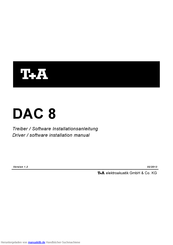 T+A DAC 8 Installationsanleitung