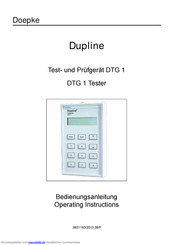 Doepke Dupline DTG 1 Bedienungsanleitung