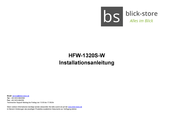 BS HFW-1320S-W Installationsanleitung