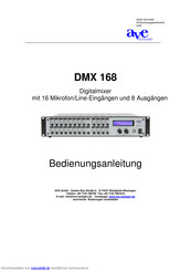 AVE DMX 168 Bedienungsanleitung