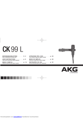 AKG CK 99 L Bedienungsanleitung