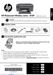 HP Photosmart B109 Series Bedienungsanleitung