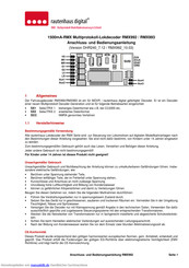 Rautenhaus Digital RMX992 Anschluss- Und Bedienungsanleitung