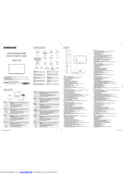 Samsung DM82E-BM Schnellinstallationsanleitung