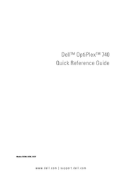 Dell OptiPlex 740 dcne Schnellreferenzhandbuch