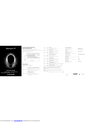 Dell Alienware 17 R3 Schnellstart Handbuch