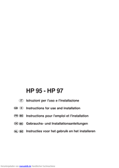 SCHOLTES HP 95 Gebrauchs- Und Installationsanleitungen